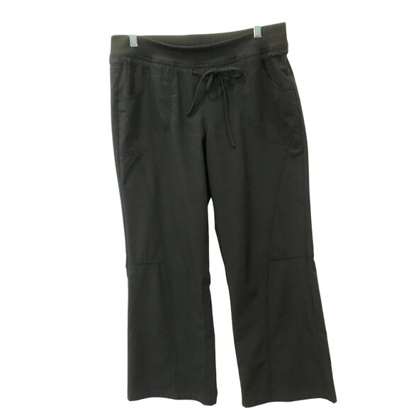 Tek Gear Women's Medium Cropped Sweat Pants Charcoal Gray Elastic With Pockets - Picture 1 of 14